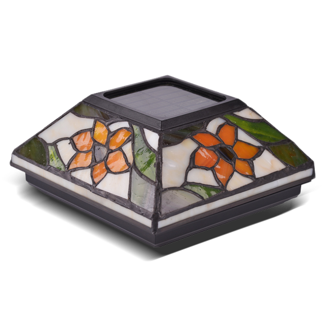 2211-F5 Стеклянный светильник Tiffany для уличного освещения на солнечной батарее 2211-F5 Стеклянный светильник Tiffany для уличного освещения на солнечной батарее